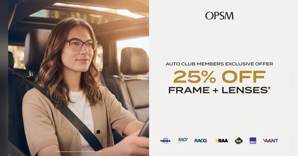 OPSM Auto Club Members Exclusive Offer